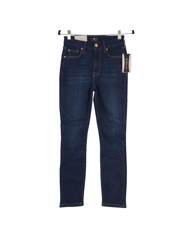 New 7 For All Mankind Women's Slim Illusion Luxe Super Skinny Jeans Size 26